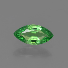 Grenat tsavorite vert naturelle marquise, 0,41 ct, VVS-VS