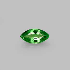 Grenat tsavorite vert naturelle marquise, 0,45 ct, VVS-VS