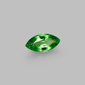 Grenat tsavorite vert naturelle marquise, 0,45 ct, VVS-VS