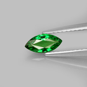 Grenat tsavorite vert naturelle marquise, 0,42 ct, VVS-VS