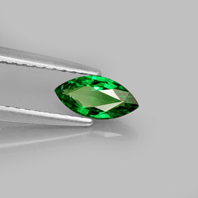 Grenat tsavorite vert naturelle marquise, 0,42 ct, VVS-VS