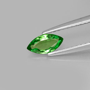 Grenat tsavorite vert naturelle marquise, 0,43 ct, VVS-VS