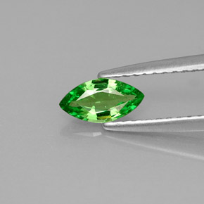 Grenat Tsavorite Vert chrome naturelle Marquise, 0.42 ct, VS