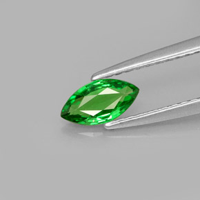 Grenat tsavorite vert naturelle marquise, 0,41 ct, VS