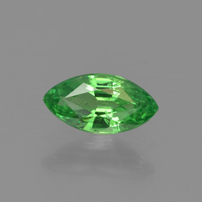 Grenat tsavorite vert naturelle marquise, 0,43 ct, VS