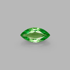 Grenat tsavorite vert naturelle marquise, 0,44 ct, VS