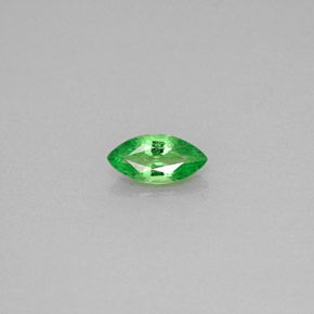 Grenat tsavorite vert naturelle marquise, 0,42 ct, VS