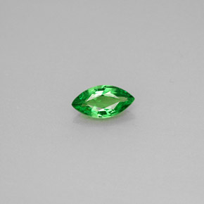 Grenat tsavorite vert naturelle marquise, 0,41 ct, VVS-VS