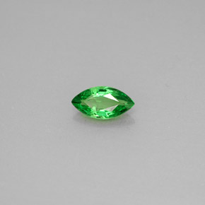 Grenat tsavorite vert naturelle marquise, 0,41 ct, VVS-VS