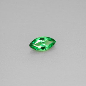 Grenat tsavorite vert naturelle marquise, 0,43 ct, VVS-VS