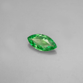 Grenat tsavorite vert naturelle marquise, 0,38 ct, VVS-VS