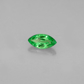 Grenat tsavorite vert naturelle marquise, 0,30 ct, VVS-VS