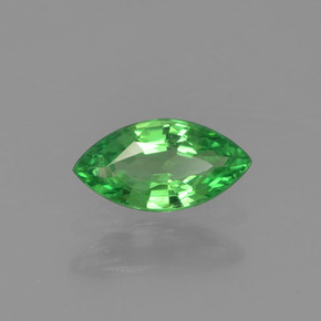 Grenat tsavorite vert naturelle marquise, 0,37 ct, VVS-VS