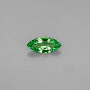 Grenat tsavorite vert naturelle marquise, 0,32 ct, VVS-VS