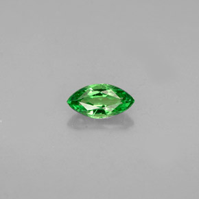Grenat tsavorite vert naturelle marquise, 0,32 ct, VVS-VS