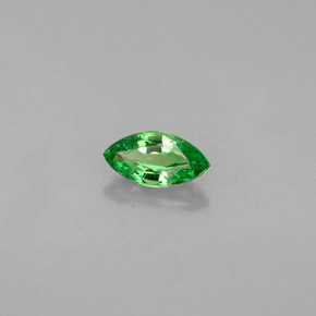 Grenat tsavorite vert naturelle marquise, 0,32 ct, VVS-VS