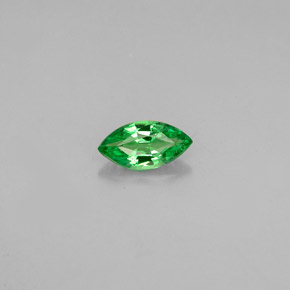 Grenat tsavorite vert naturelle marquise, 0,27 ct, VVS-VS