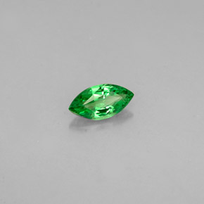 Grenat tsavorite vert naturelle marquise, 0,27 ct, VVS-VS