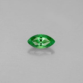 Grenat tsavorite vert naturelle marquise, 0,29 ct, VVS-VS