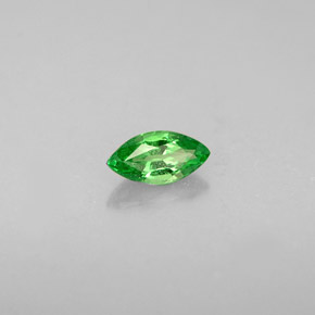Grenat tsavorite vert naturelle marquise, 0,29 ct, VVS-VS