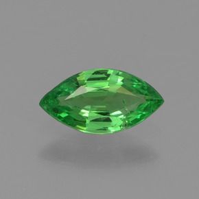 Grenat tsavorite vert naturelle marquise, 0,38 ct, VVS-VS