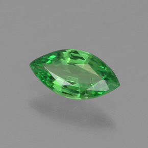 Grenat tsavorite vert naturelle marquise, 0,38 ct, VVS-VS