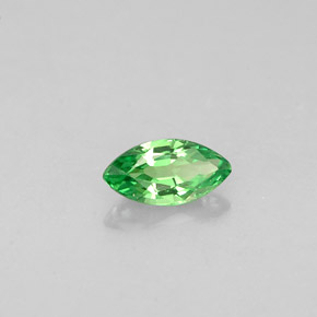 Grenat tsavorite vert naturelle marquise, 0,29 ct, VVS-VS