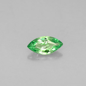Grenat tsavorite vert naturelle marquise, 0,27 ct, VVS-VS