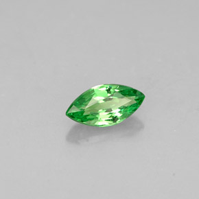 Grenat tsavorite vert naturelle marquise, 0,31 ct, VVS-VS