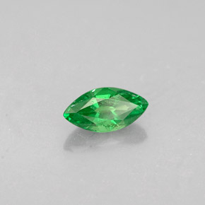 Grenat tsavorite vert naturelle marquise, 0,30 ct, VS