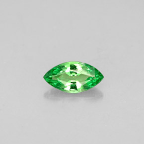 Grenat tsavorite vert naturelle marquise, 0,26 ct, VVS-VS