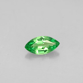 Grenat tsavorite vert naturelle marquise, 0,30 ct, VVS-VS