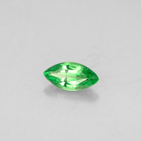 Grenat tsavorite vert naturelle marquise, 0,24 ct, VVS-VS