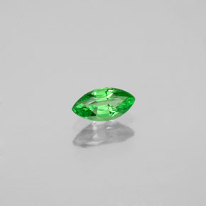 Grenat tsavorite vert naturelle marquise, 0,32 ct, SI