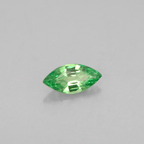 Grenat tsavorite vert naturelle marquise, 0,25 ct, VVS-VS