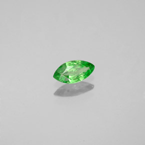 Grenat tsavorite vert naturelle marquise, 0,25 ct, SI