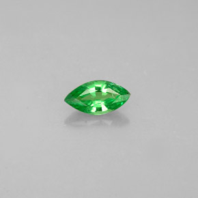 Grenat tsavorite vert naturelle marquise, 0,25 ct, VVS-VS