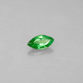 Grenat tsavorite vert naturelle marquise, 0,25 ct, VVS-VS