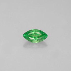 Grenat tsavorite vert naturelle marquise, 0,35 ct, VVS-VS