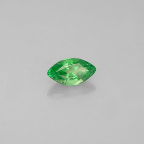 Grenat tsavorite vert naturelle marquise, 0,35 ct, VVS-VS