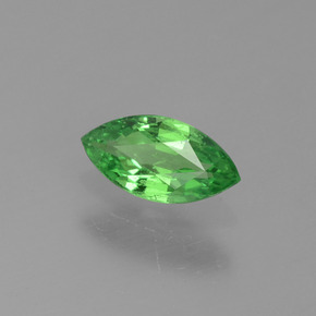 Grenat tsavorite vert naturelle marquise, 0,30 ct, VVS-VS