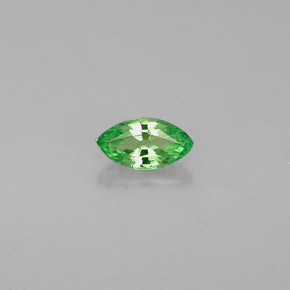 Grenat tsavorite vert naturelle marquise, 0,31 ct, VVS-VS