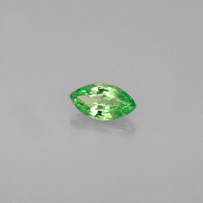 Grenat tsavorite vert naturelle marquise, 0,31 ct, VVS-VS