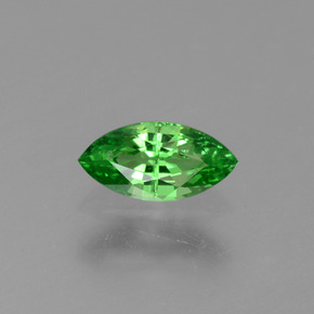 Grenat tsavorite vert naturelle marquise, 0,26 ct, VVS-VS