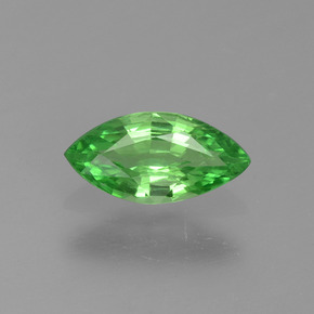 Grenat tsavorite vert naturelle marquise, 0,36 ct, VVS-VS