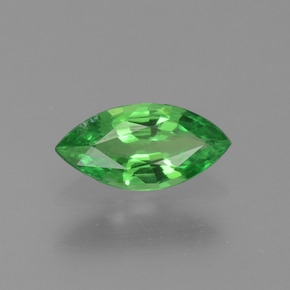 Grenat tsavorite vert naturelle marquise, 0,37 ct, VVS-VS