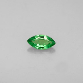 Grenat tsavorite vert naturelle marquise, 0,31 ct, VVS-VS