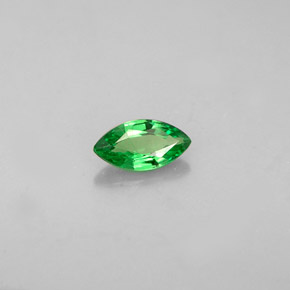 Grenat tsavorite vert naturelle marquise, 0,31 ct, VVS-VS