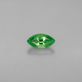 Grenat tsavorite vert naturelle marquise, 0,34 ct, VVS-VS