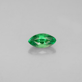 Grenat tsavorite vert naturelle marquise, 0,36 ct, VVS-VS